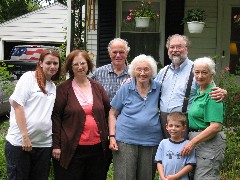 Amanda Clabaugh; Becky Diment; David Dorough; Julia (Judy) Kish Dorrough; Dan Dorrough; Spencer Tate Clabaugh; Ruth Bennett McDougal Dorrough;